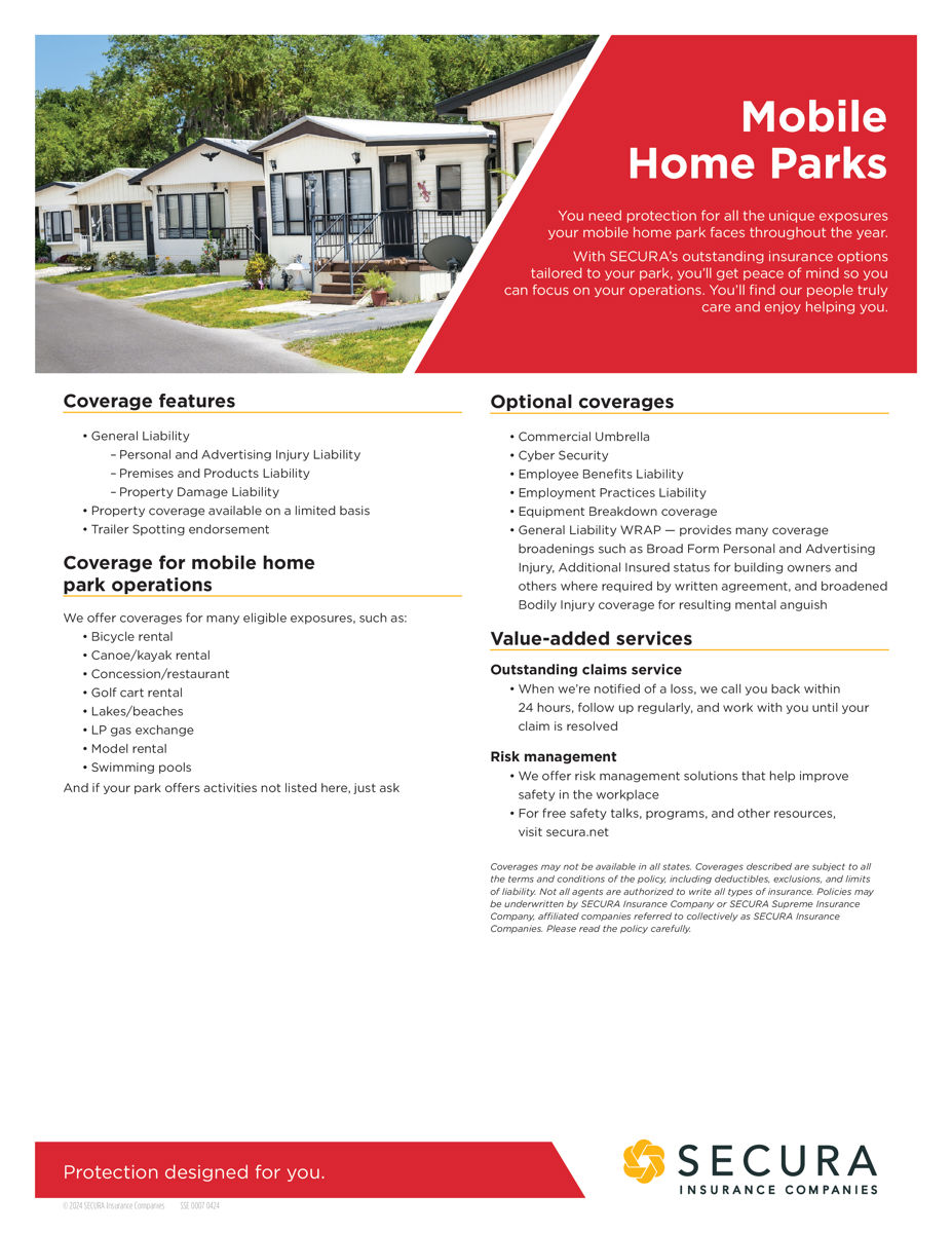 Mobile Home Parks Sell Sheet
